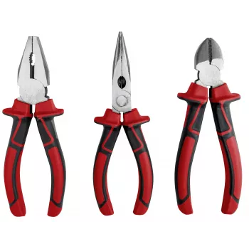 kwb 381090 Jeu de 3 pinces (combinée, coupante latérale, à becs)