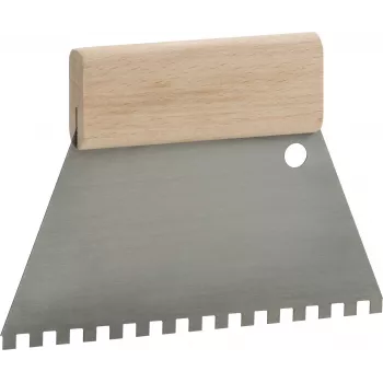 Truelle crantée kwb 032818 B11 acier inoxydable 280 mm manche en bois