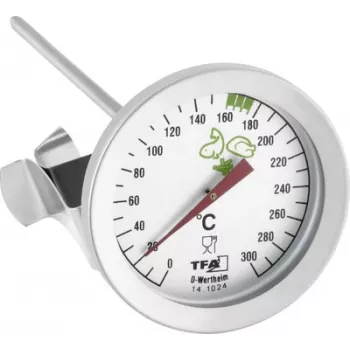 Thermomètre extérieur analogique TFA Dostmann 14.1024, blanc, fixation murale, -30 à +50 °C
