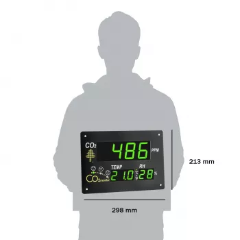 Moniteur CO2 TFA Dostmann AIRCO2NTROL OBSERVER - noir 31.5002