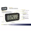 Réveil digital TFA Dostmann BOXX noir 60.2554.01