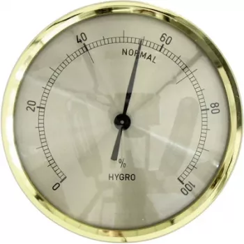 Hygromètre encastrable TFA Dostmann 44.1011, analogique, 0-100 % HR, lunette argentée