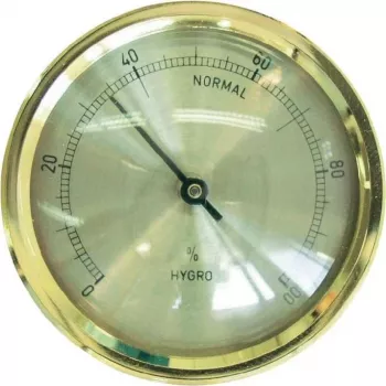 Hygromètre encastrable TFA Dostmann 44.1011, analogique, 0-100 % HR, lunette argentée