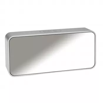 TFA Dostmann 60.2032.54 réveil à quartz argent avec double alarme