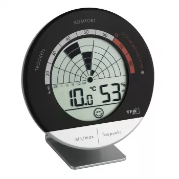 Thermo-hygromètre numérique TFA Dostmann 30.5032 Mold Radar