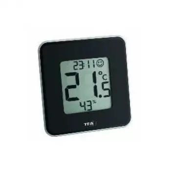 Thermo-hygromètre numérique TFA Dostmann 30.5021.01 Style noir (30.010.425)