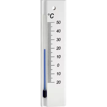 TFA Dostmann Thermomètre d'intérieur analogique bois de hêtre blanc 12.1053.09