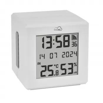 TFA Dostmann TFA.me ensemble de démarrage avec passerelle WLAN et 2 thermo-hygromètres sans fil KLIMA@HOME, noir/blanc 35.8109.02