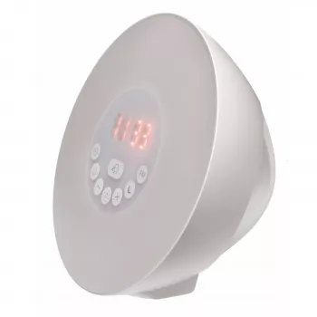 TFA Dostmann 60.2019.02 Réveil à quartz blanc