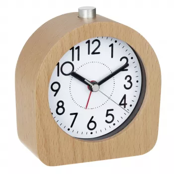 TFA Dostmann 60.1038.05 Réveil à quartz en bois de hêtre