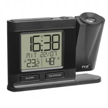 Réveil radio-piloté TFA Dostmann 60.5017.01 noir