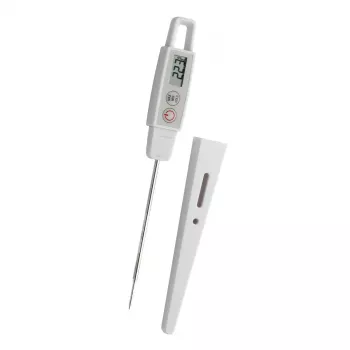 Thermomètre de cuisine calibré TFA Dostmann 30.1040.K (ISO) avec arrêt automatique, HACCP & EN 13485, surveillance de la température à cœur