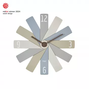 TFA Dostmann 60.3020.30 Horloge murale à quartz 400 mm multicolore mouvement silencieux continu