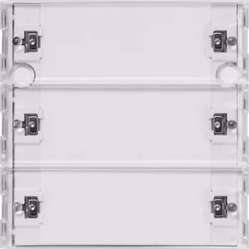 Gira KNX RF Détecteur à bouton-poussoir 3 postes System 55, blanc pur brillant 510300