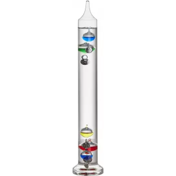 TFA Dostmann Galileo Galilei Thermomètre à liquide transparent 18.1018.01.54