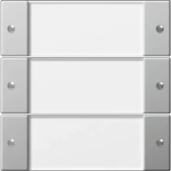 Ensemble de 3 boutons basculants Gira 2133600 BSF System 55 transparent/acier inoxydable
