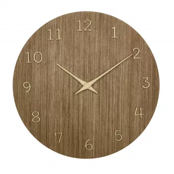 Horloge murale à quartz TFA Dostmann 60.3072.23 298 mm bois foncé
