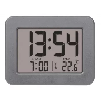Réveil à quartz TFA Dostmann 60.2044.10 gris avec alarme unique