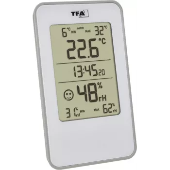 Thermo-hygromètre numérique intérieur TFA Dostmann 30.5057.02 blanc