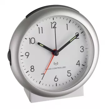 Réveil à quartz TFA Dostmann 98.1036 argenté
