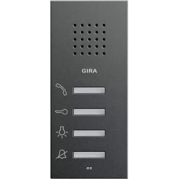Poste d'appartement mains libres en saillie Gira anthracite 125028