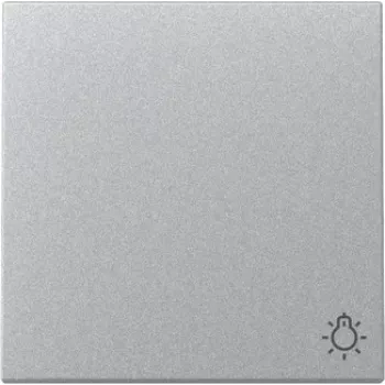 Interrupteur à bascule Gira 328526 symbole lumineux System 55 aluminium