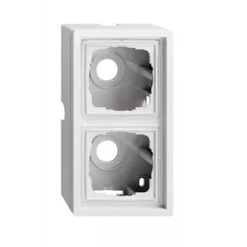 Boîtier en saillie GIRA 2 postes blanc pur brillant 0062112