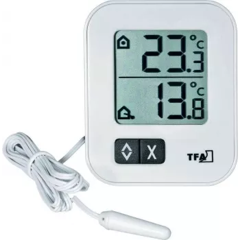Thermo-hygromètre numérique TFA Dostmann 30.1043.02 blanc