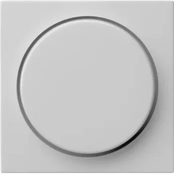 Plaque de recouvrement Gira System 55 pour variateur rotatif et potentiomètre, grise 0650015