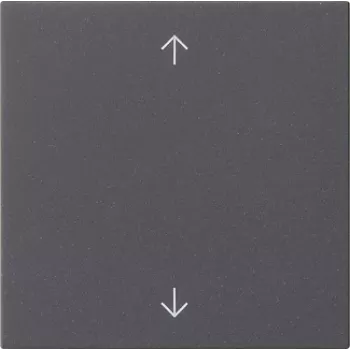 Bouton bascule Gira S3000 avec symboles flèches, System 55, blanc pur brillant 536128