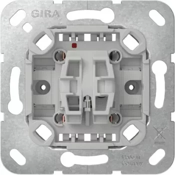 GIRA 383600 Insert de bouton-poussoir, 1 pôle inverseur, 10 AX, 250 V AC, encastré