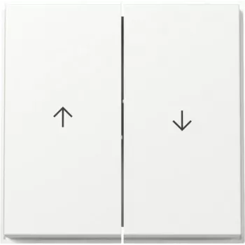Bouton bascule GIRA 329466 double flèche TX_44 blanc pur