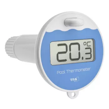 Capteur de piscine sans fil TFA Dostmann 30.3238.06, 868 MHz, capteur flottant de température de l'eau pour thermomètres de piscine et stations météo