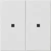 GIRA 510703 Élément de commande KNX RF 2 postes System 55 blanc pur
