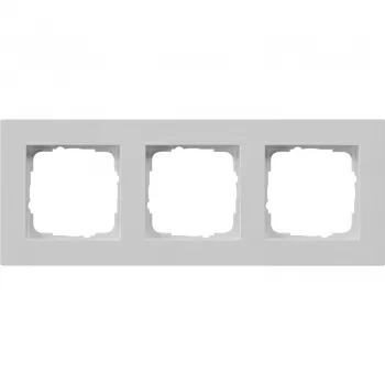 Cadre de finition 3 postes plat Gira, gris 0213375