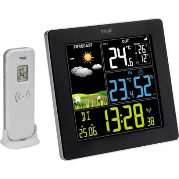 Station météo sans fil TFA Dostmann Sun 2 noire 35.1174.01
