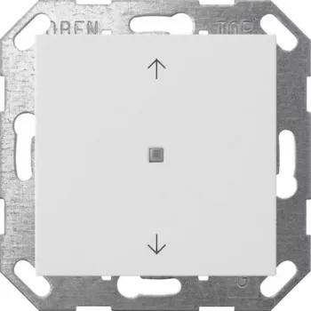 Bouton bascule Gira KNX pour poussoir, 1 poste, blanc pur 517227