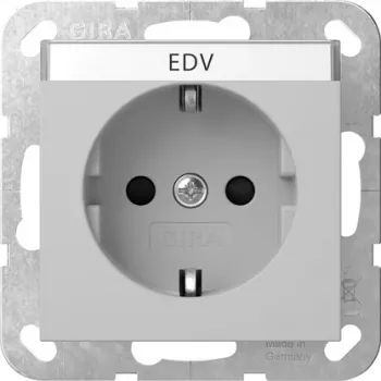 Prise SCHUKO Gira avec protection accrue contre les contacts, System 55, blanc pur brillant 4462015