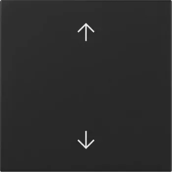 Bascule GIRA avec symboles flèches haut/bas, noir mat, System 55 3616005