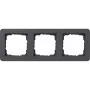 Cadre de recouvrement Gira E1, 3 postes, anthracite (0213152)