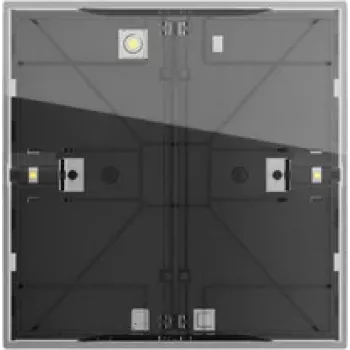 Capteur tactile Gira Tastsensor 4 Komfort 1 poste OneKNX KNX avec écran, anthracite 534100