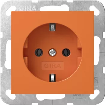 Prise SCHUKO Gira System 55 orange 4455109