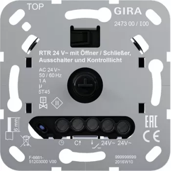 Thermostat d'ambiance Gira 24 V NO/NC 247300