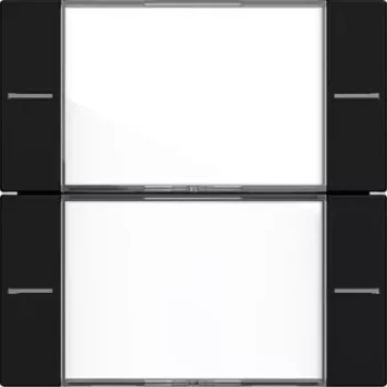 Ensemble de boutons bascule Gira 5772005 2 postes pour Tastsensor 4, blanc pur brillant
