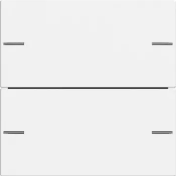 Ensemble de boutons bascule GIRA 575227 2 postes pour Touch Sensor 4, System 55, blanc pur brillant