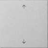Bouton bascule pour détecteur Gira 536126 aluminium symboles flèches