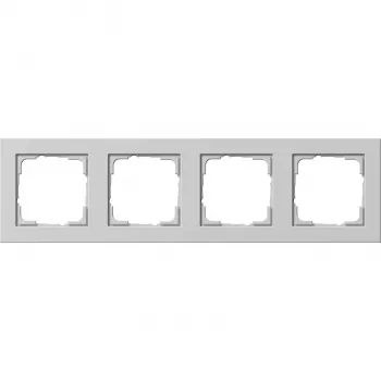 Cadre de recouvrement Gira Standard 55, 4 postes, gris 021437