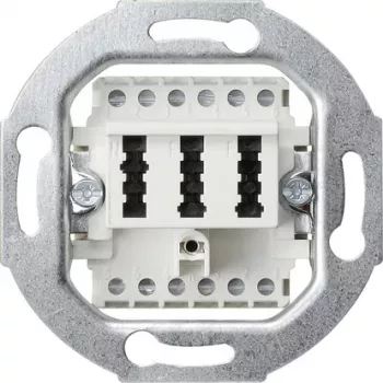 Prise TAE GIRA 003202 à encastrer, 2x6/6 NFF, blanc pur