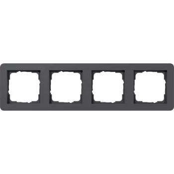 Cadre de recouvrement Gira E1, 4 postes, anthracite (0214152)