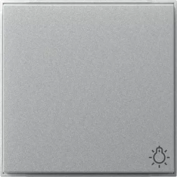 Bascule GIRA 328565 symbole lumineux TX44 à encastrer aluminium
